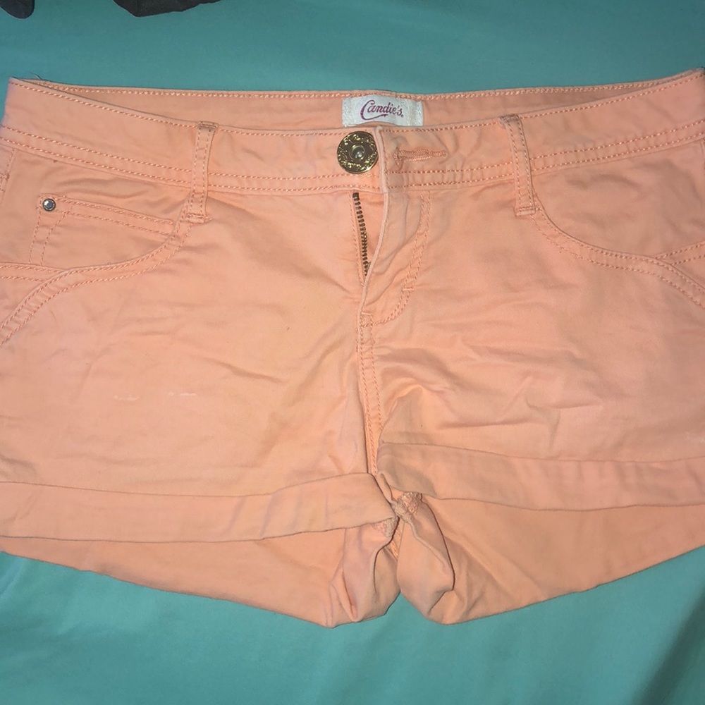 bright orange shorts